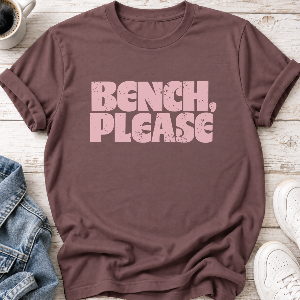 Bench, Please T-Shirt — Mauve