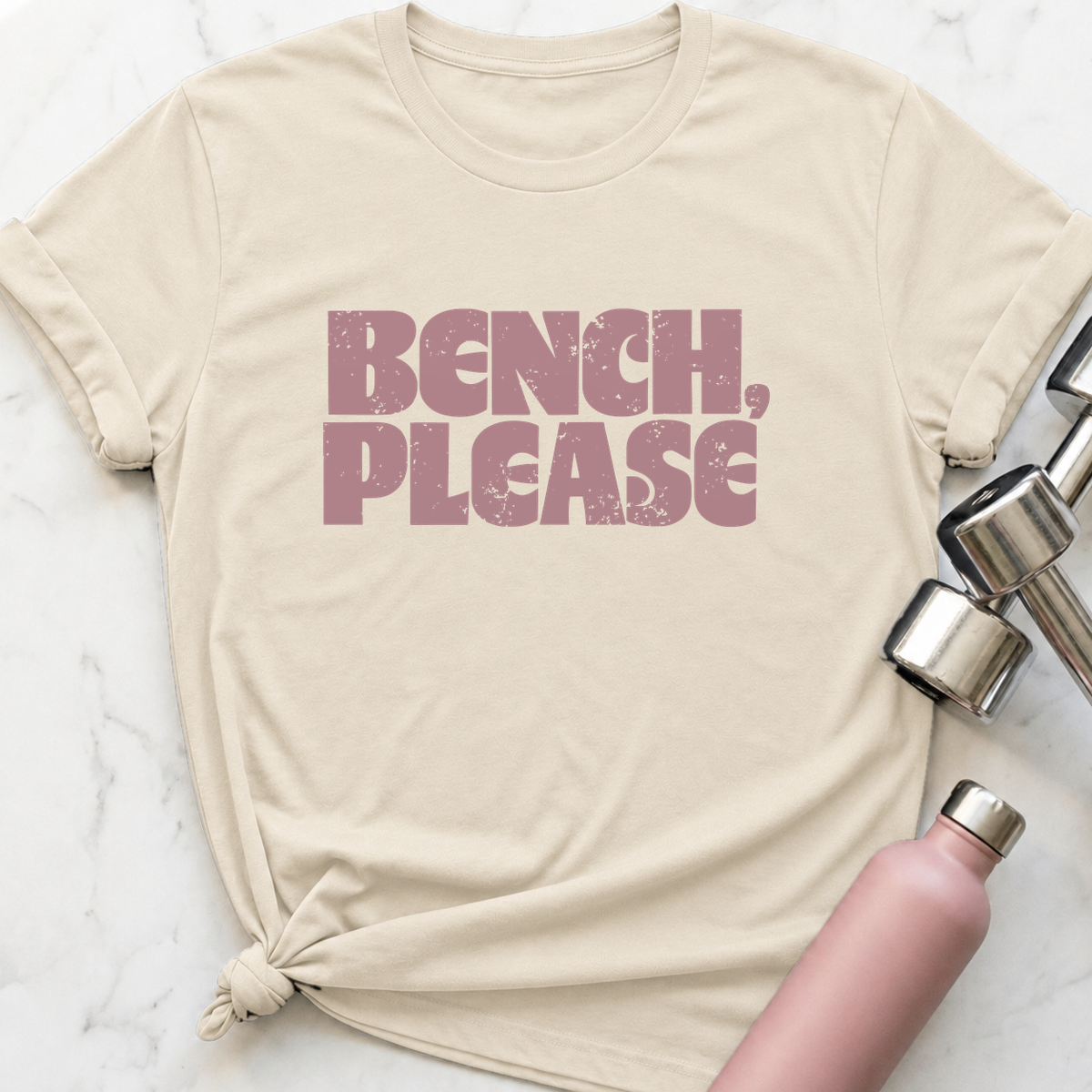 Bench, Please T-Shirt — Natural