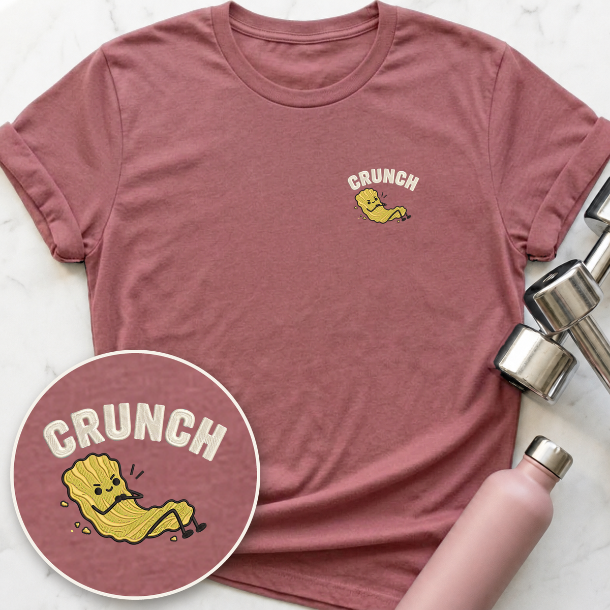 Crunch T-Shirt — Mauve