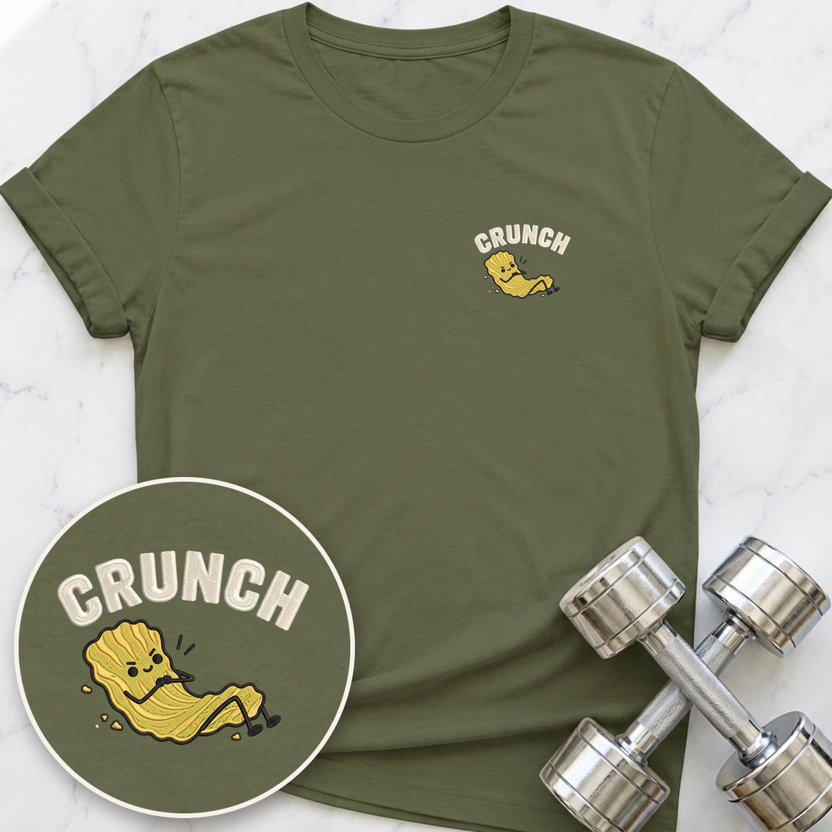 Crunch T-Shirt — Military Green