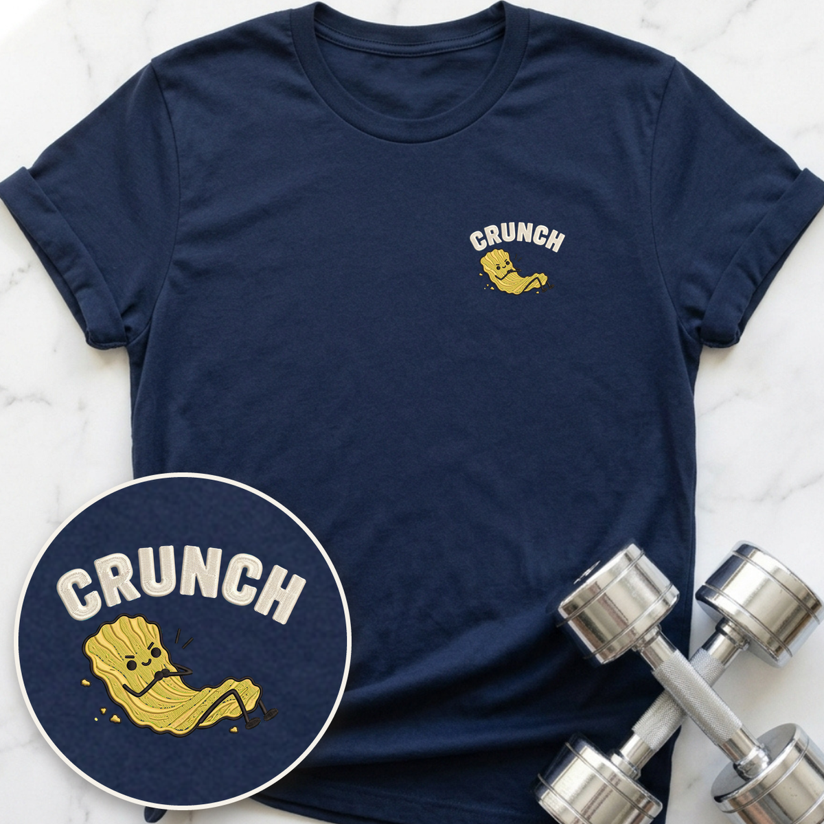 Crunch T-Shirt — Navy