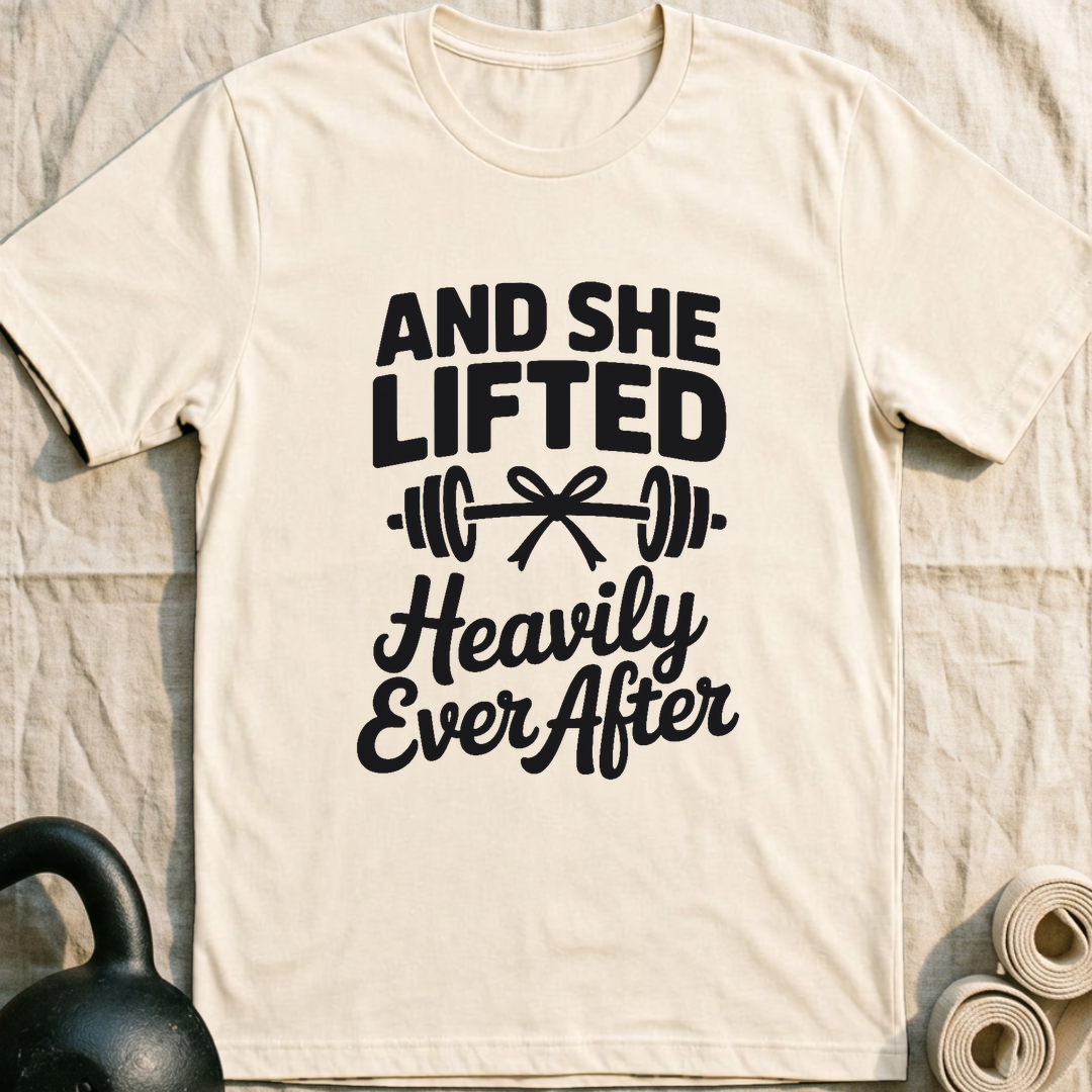 Lifted Heavily Ever After T-Shirt — Natural