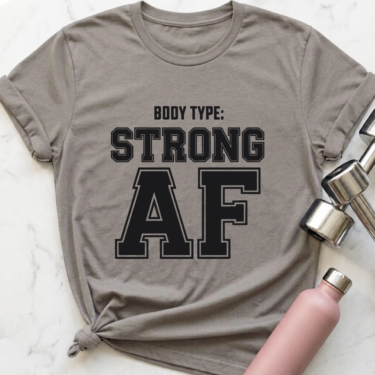 Body Type Strong AF T-Shirt — Athletic Heather