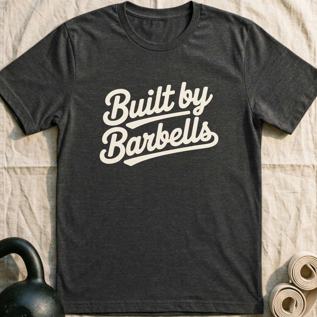 Built By Barbells T-Shirt — Dark Grey Heather