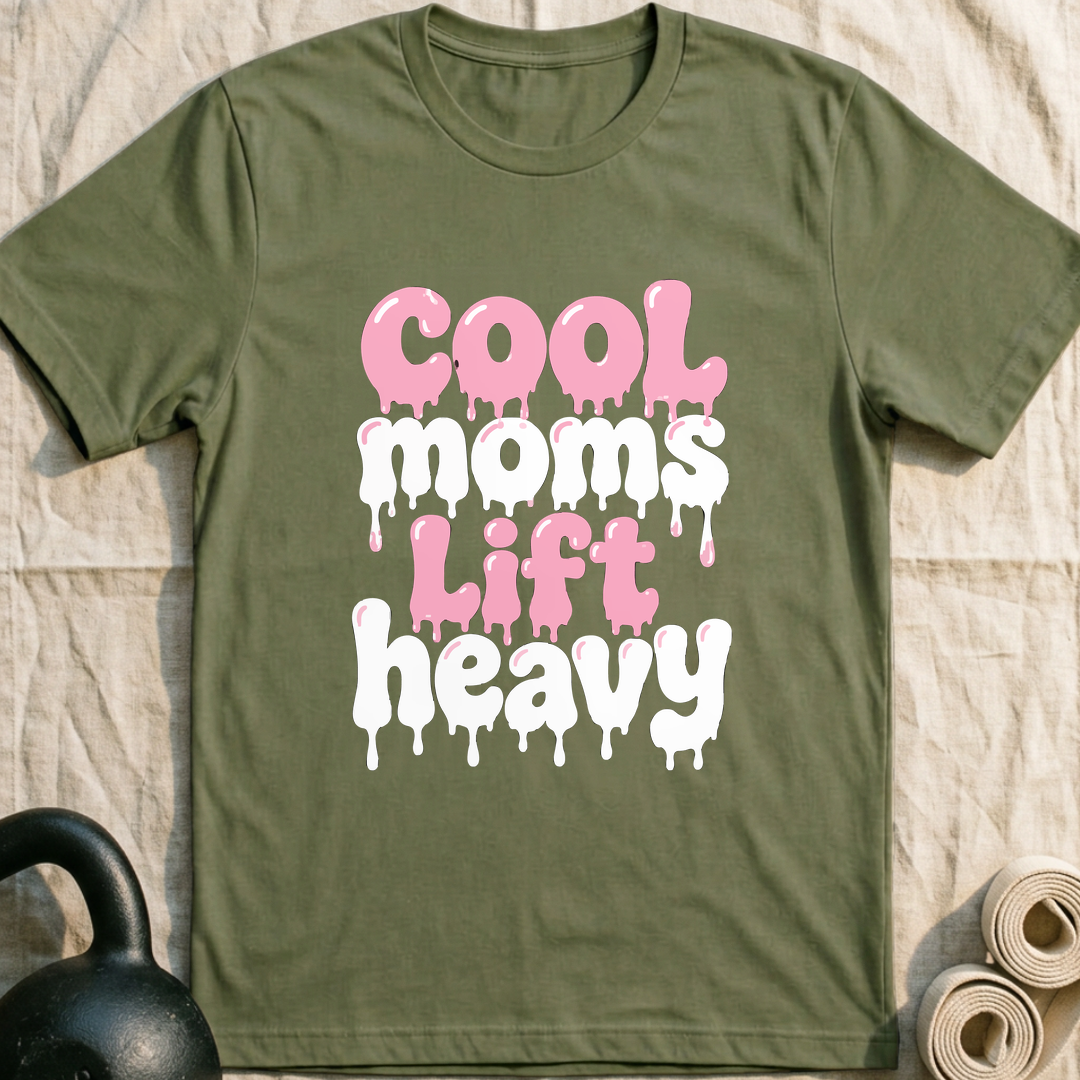 Cool Moms Drip T-Shirt — Military Green