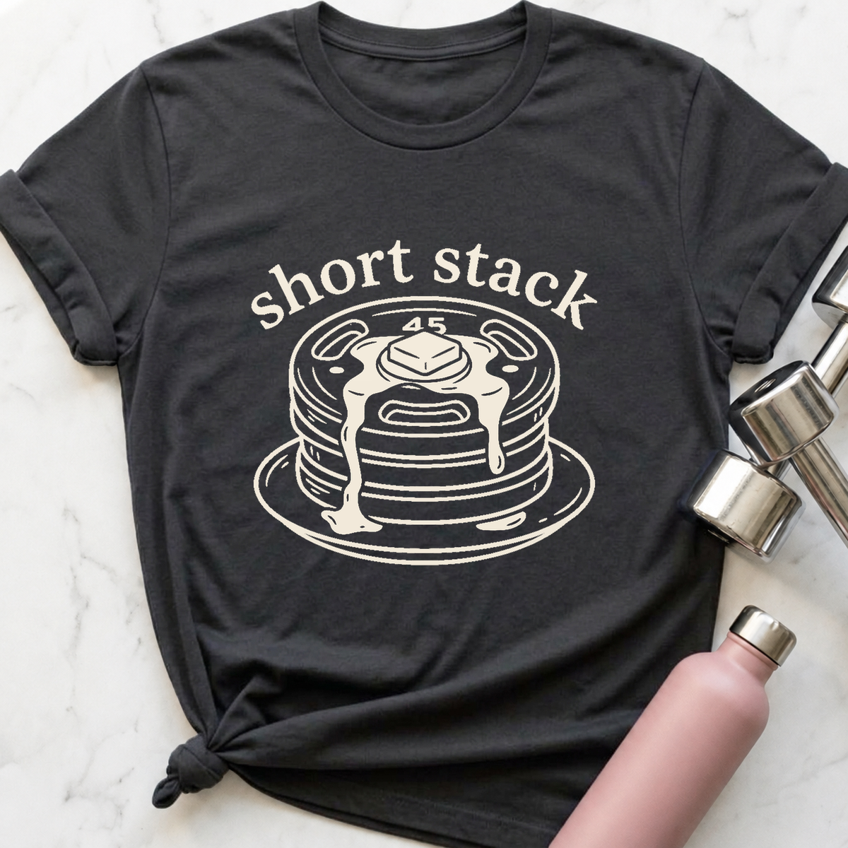 Short Stack T-Shirt — Dark Grey Heather