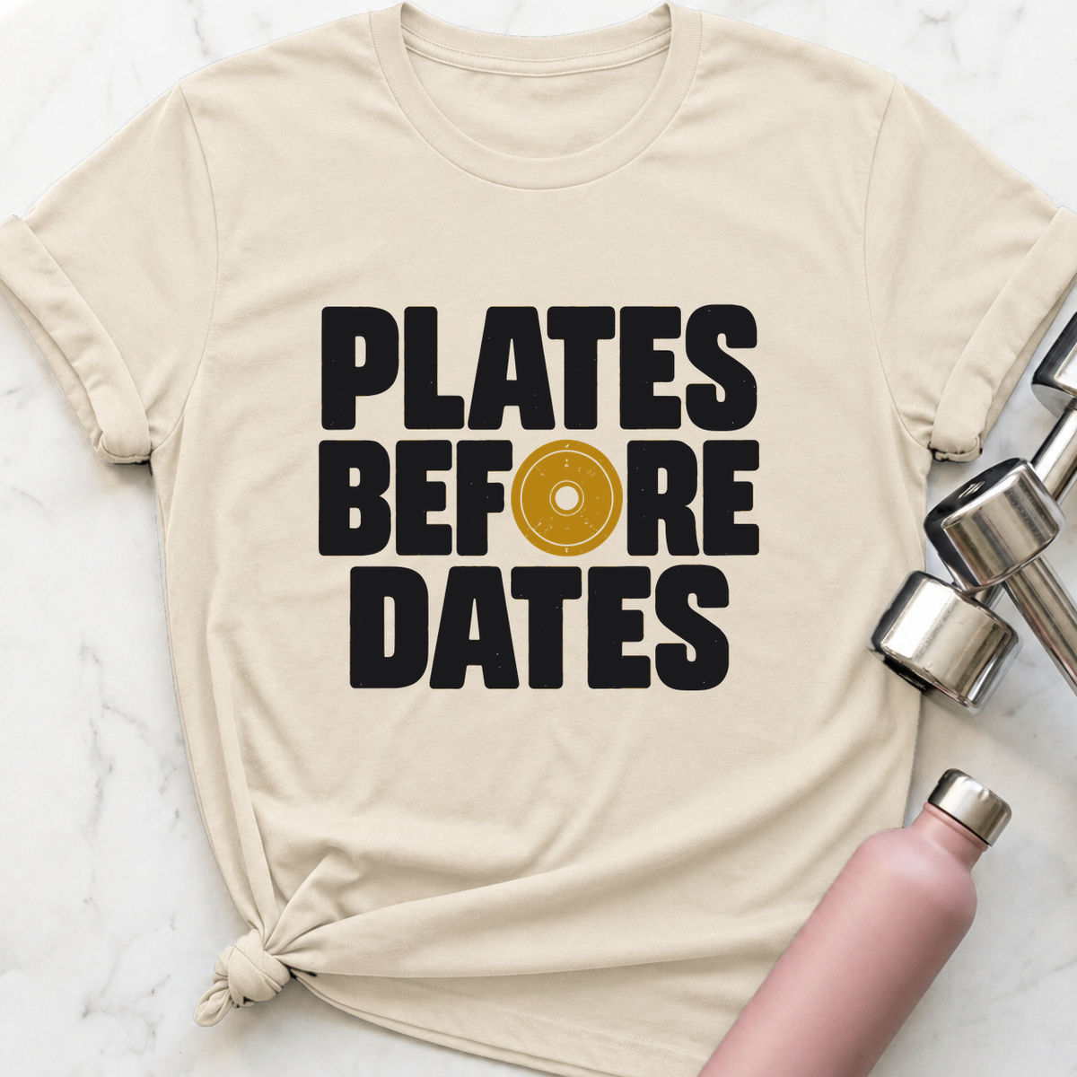 Plates Before Dates T-Shirt — Natural