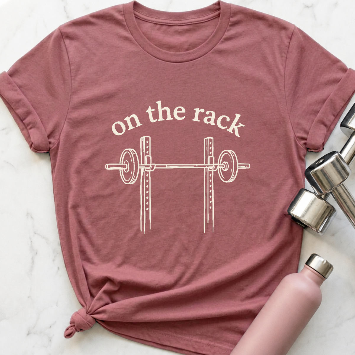 On The Rack T-Shirt — Mauve