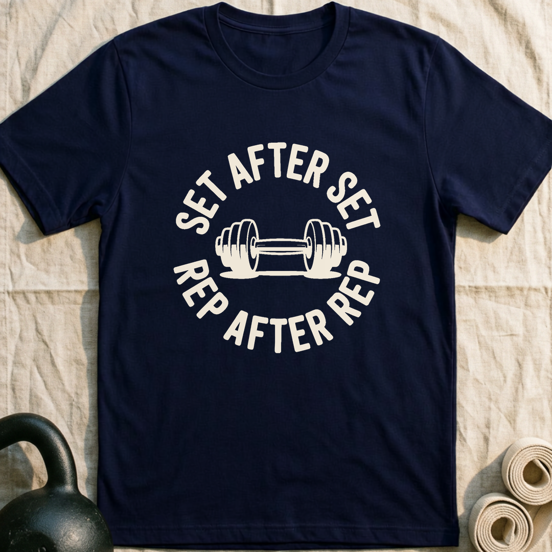 Set After Set T-Shirt — Navy