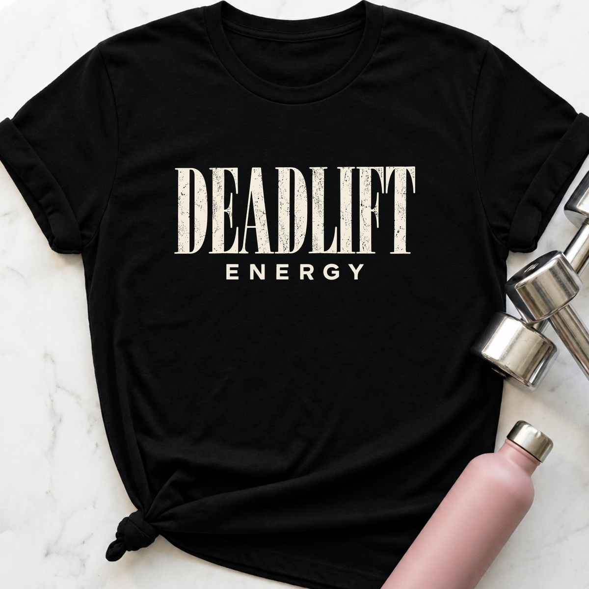 Deadlift Energy T-Shirt — Black