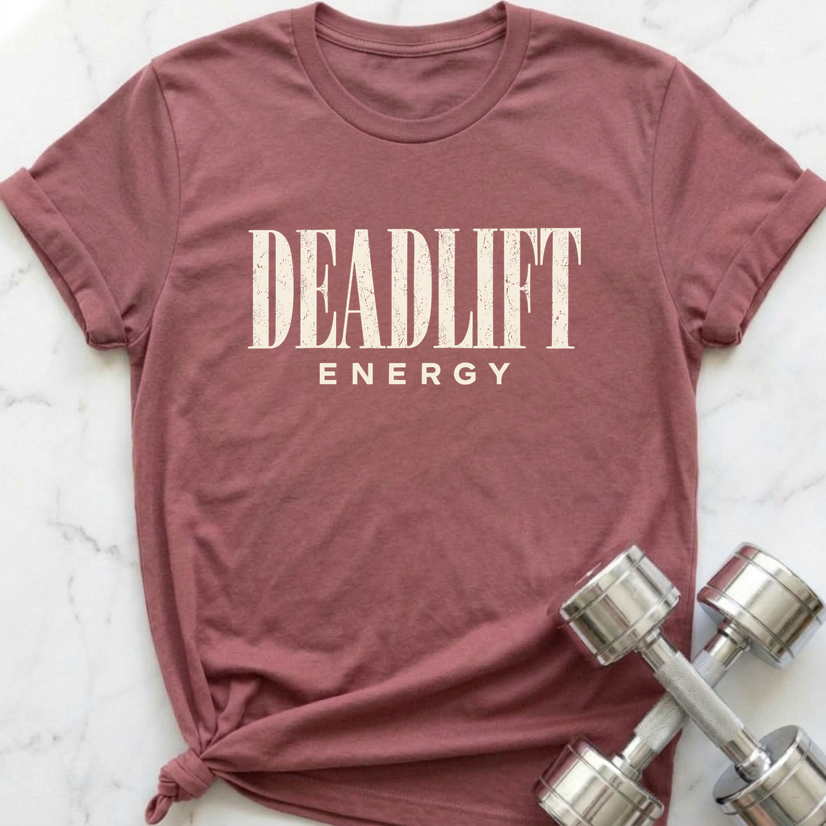 Deadlift Energy T-Shirt — Mauve