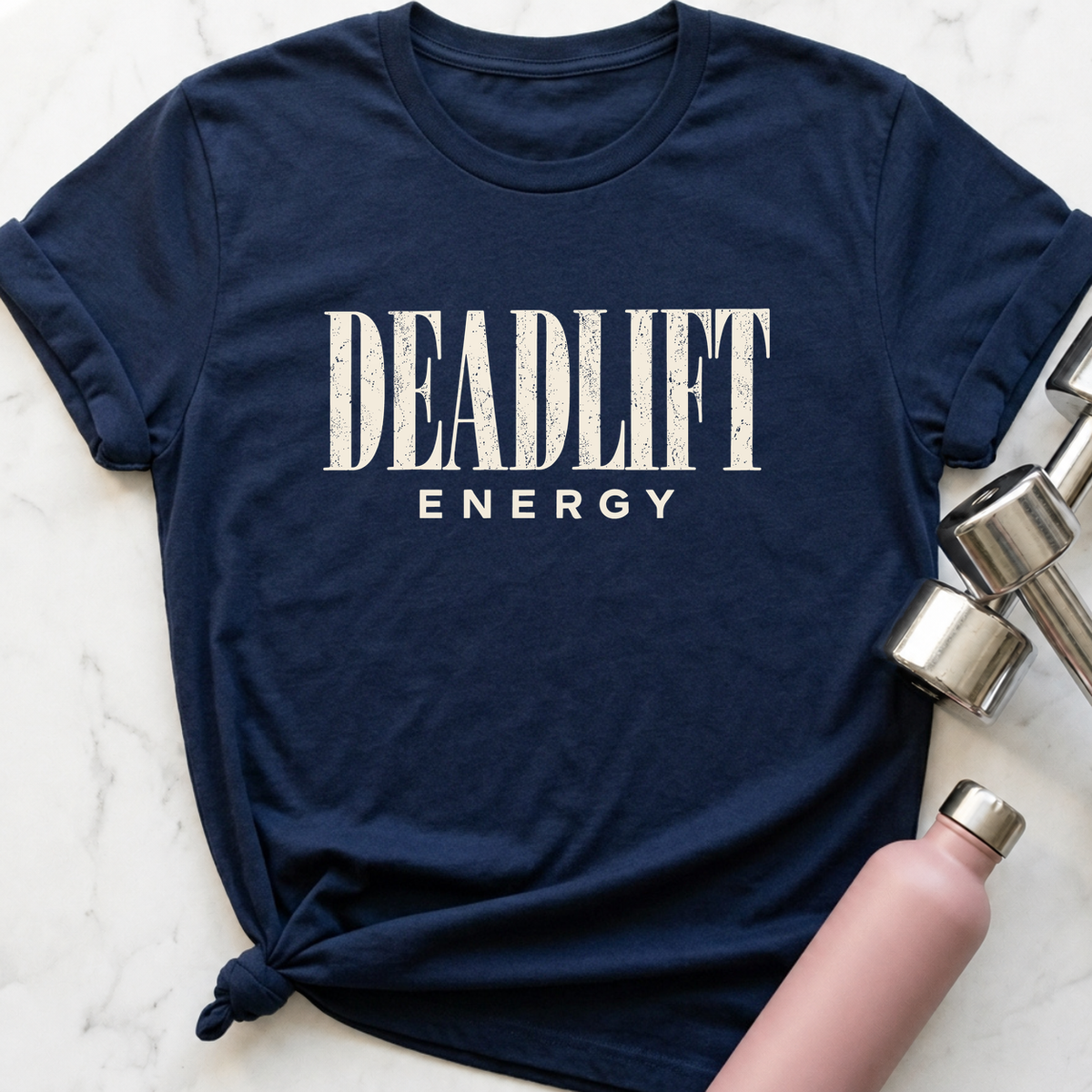 Deadlift Energy T-Shirt — Navy
