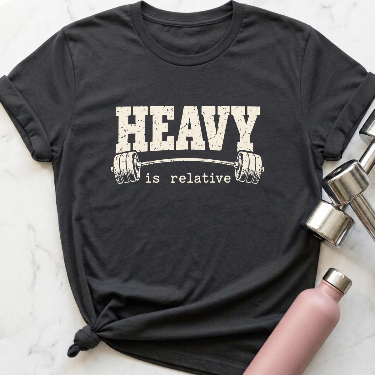 Heavy Is Relative T-Shirt — Dark Grey Heather