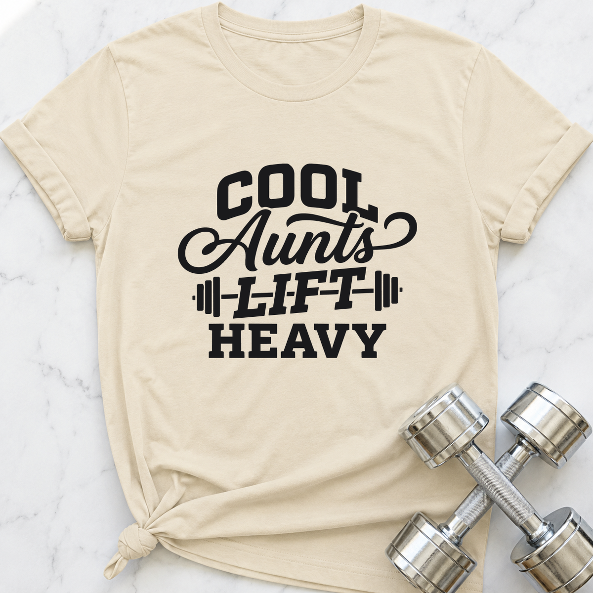 Cool Aunts Lift Heavy T-Shirt — Natural