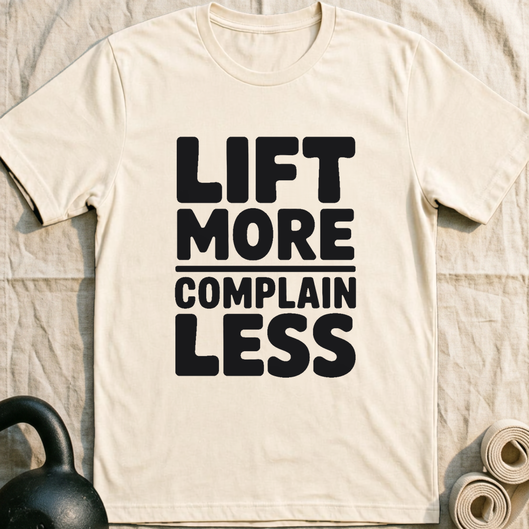 Lift More Complain Less T-Shirt — Natural