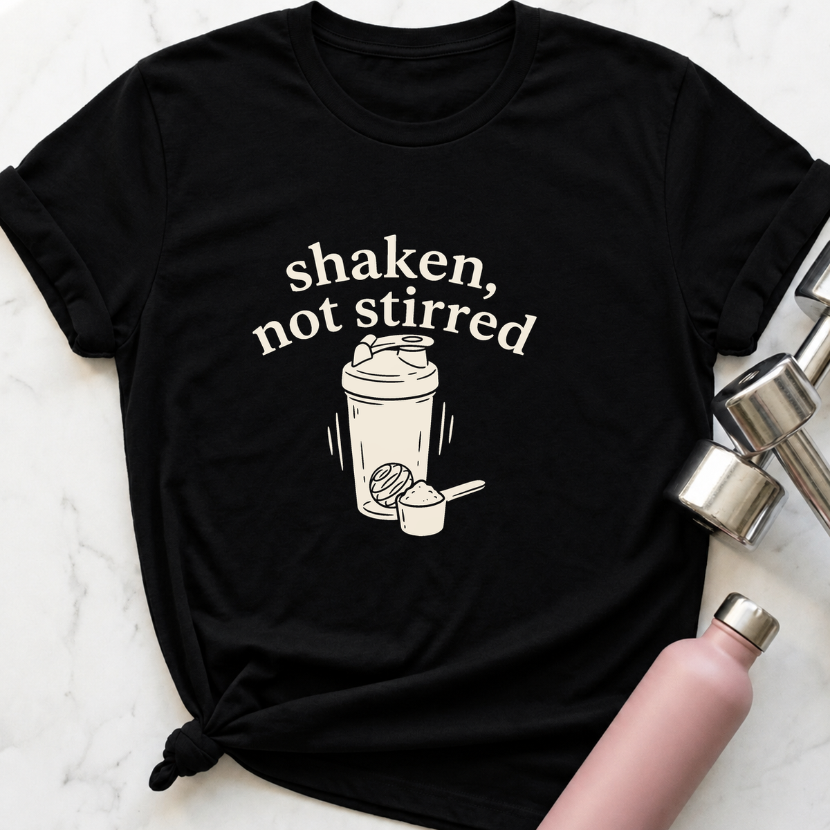 Shaken Not Stirred T-Shirt — Black