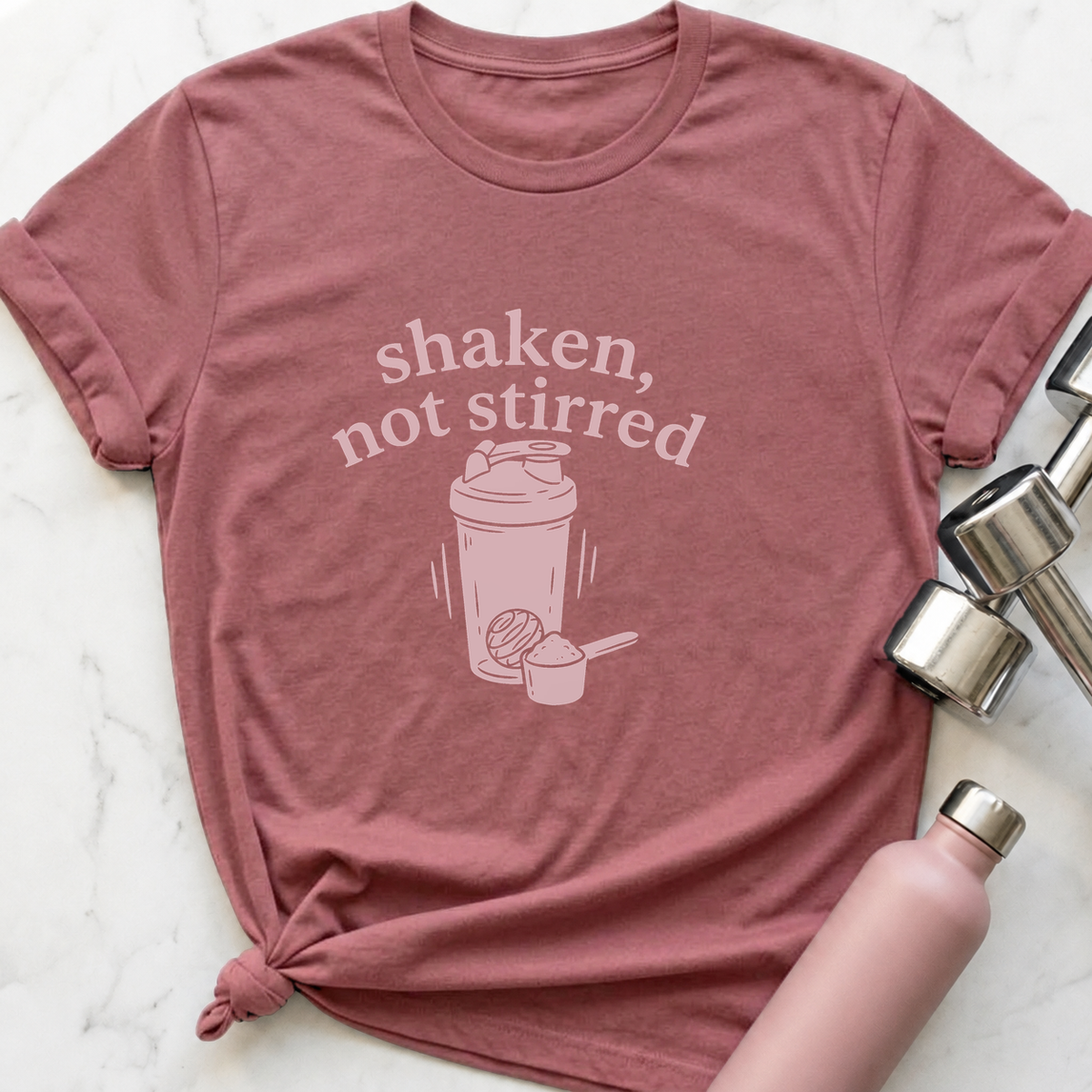 Shaken Not Stirred T-Shirt — Mauve