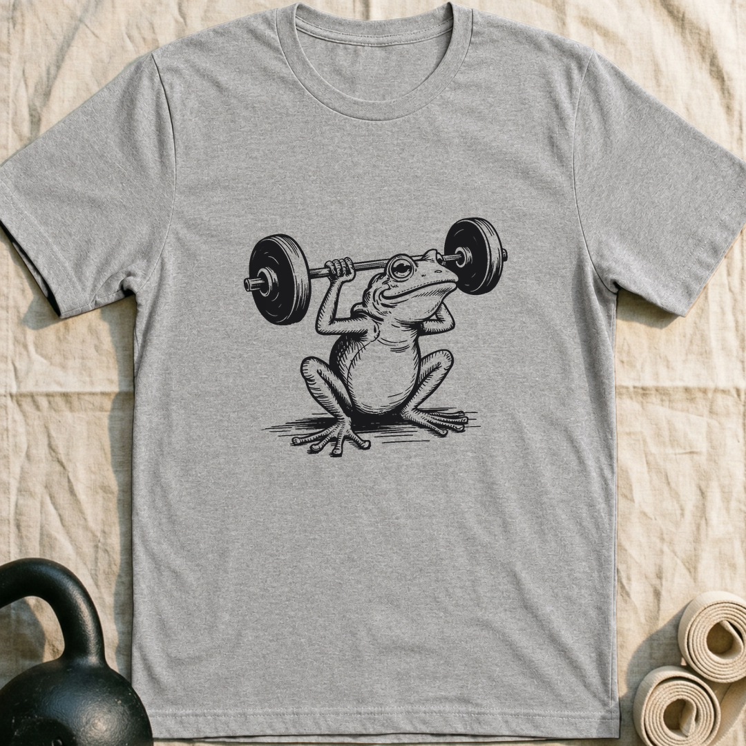 Squat Frog T-Shirt — Athletic Heather