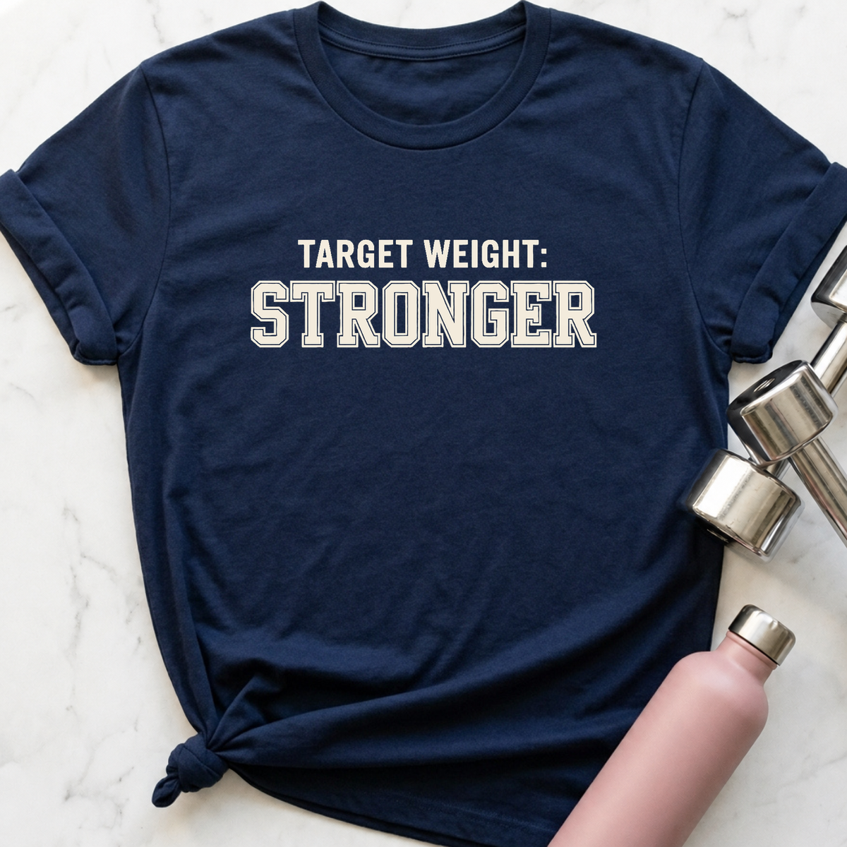 Target Weight Stronger T-Shirt — Navy