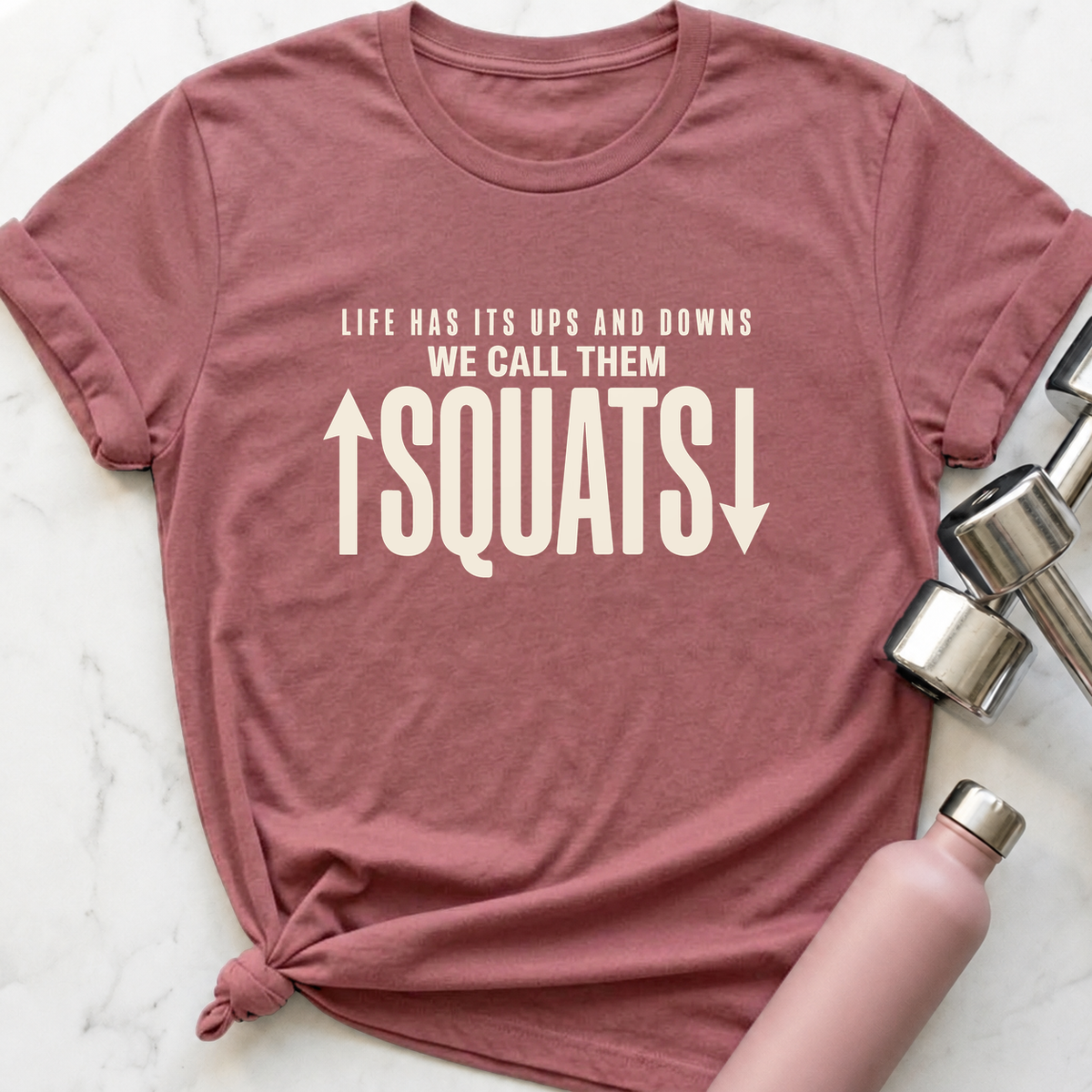 We Call Them Squats Arrows T-Shirt — Mauve