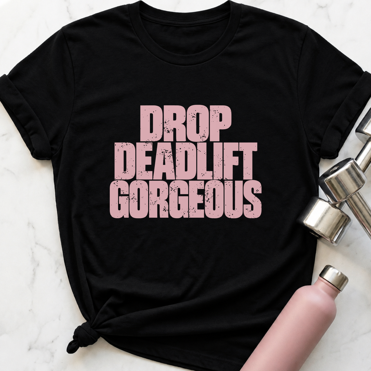 Drop Deadlift Gorgeous T-Shirt — Black
