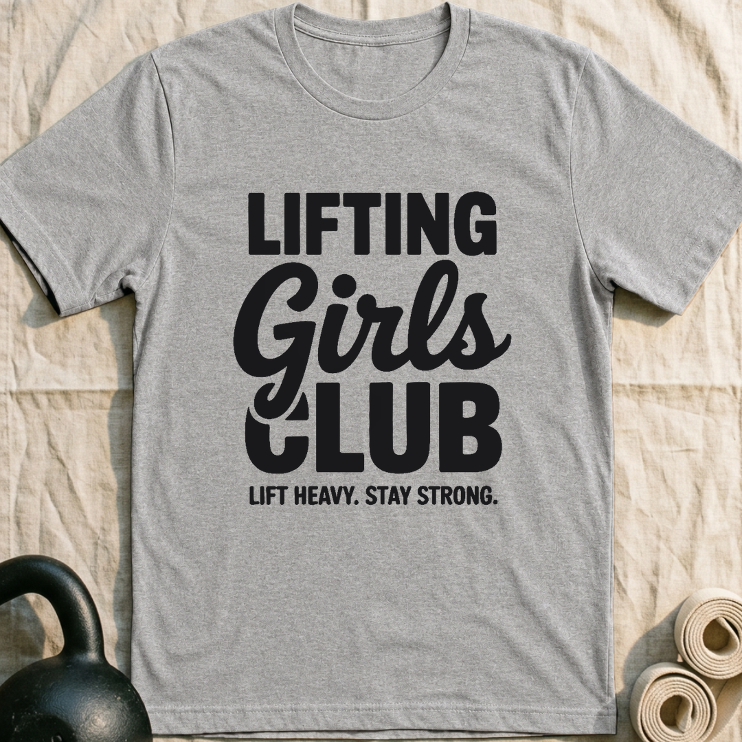 Lifting Girls Club Bold T-Shirt — Athletic Heather