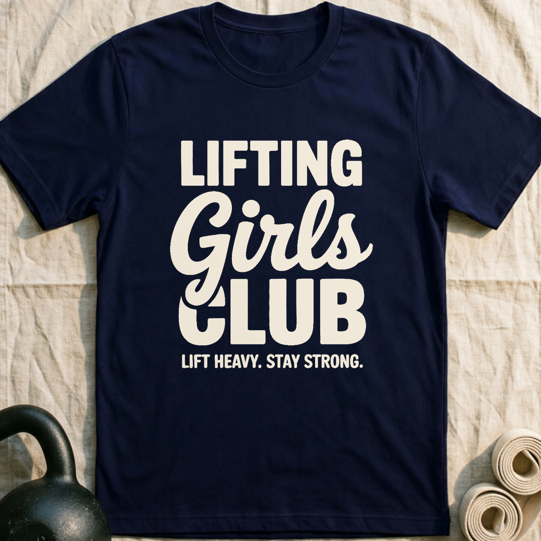 Lifting Girls Club Bold T-Shirt — Navy
