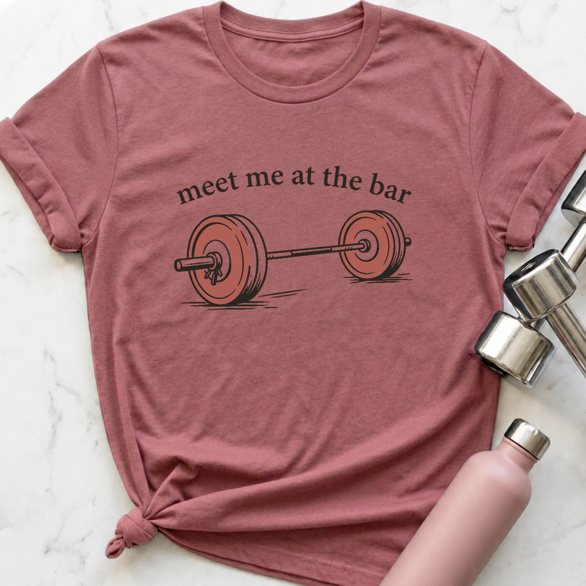 Meet Me At The Bar T-Shirt — Mauve