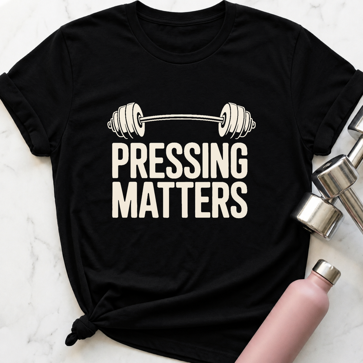Pressing Matters T-Shirt — Black