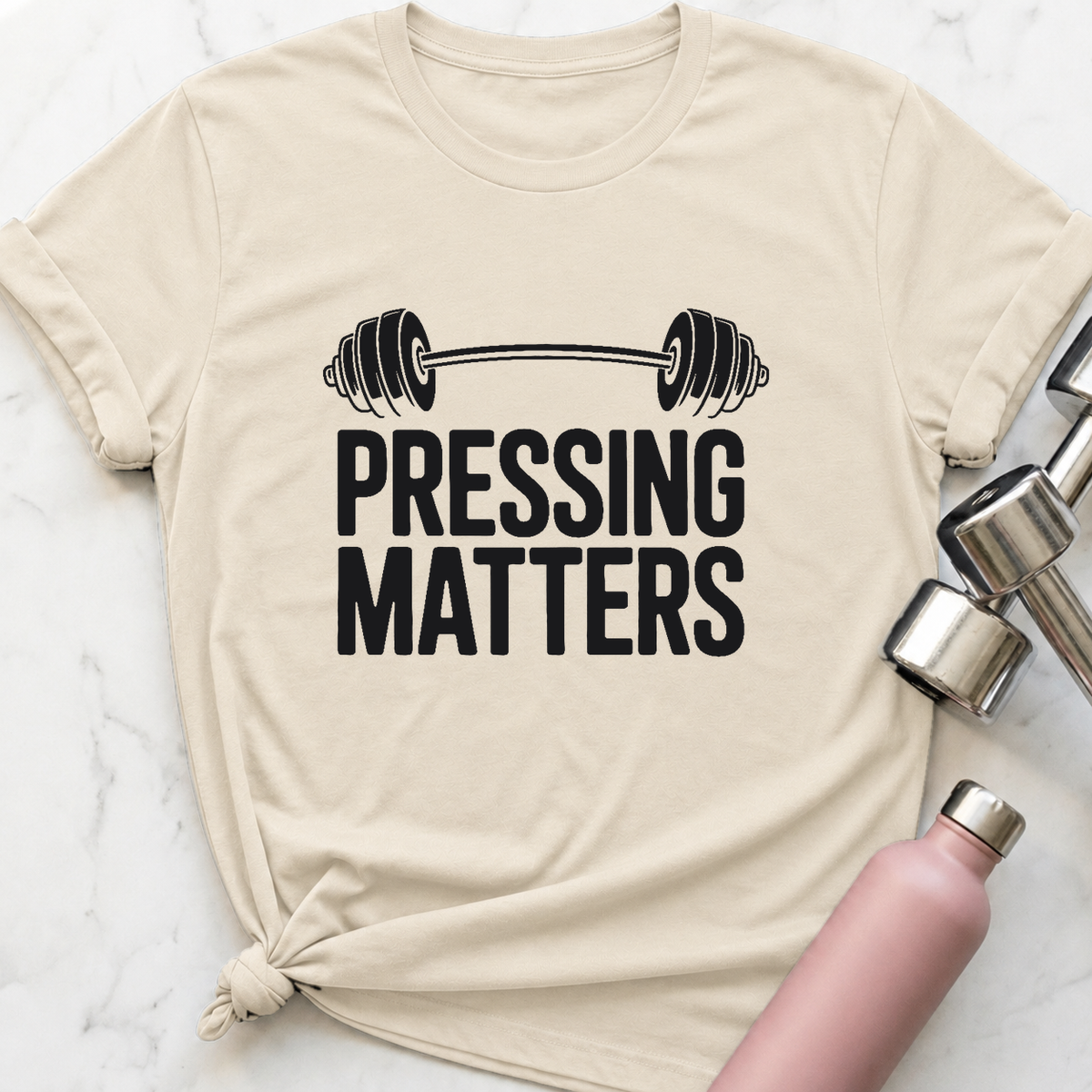 Pressing Matters T-Shirt — Natural