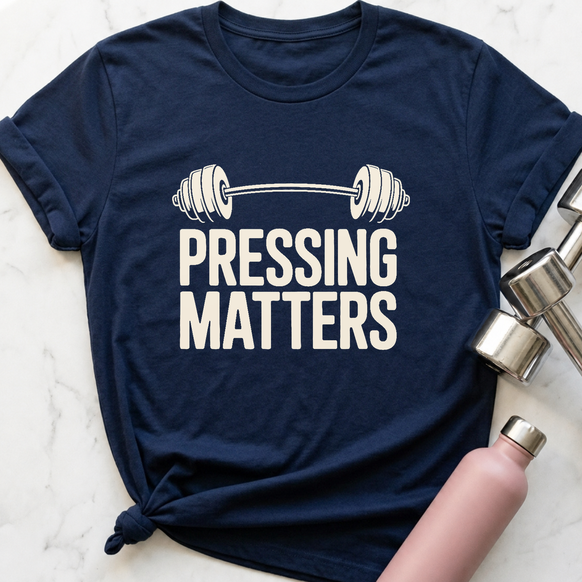 Pressing Matters T-Shirt — Navy