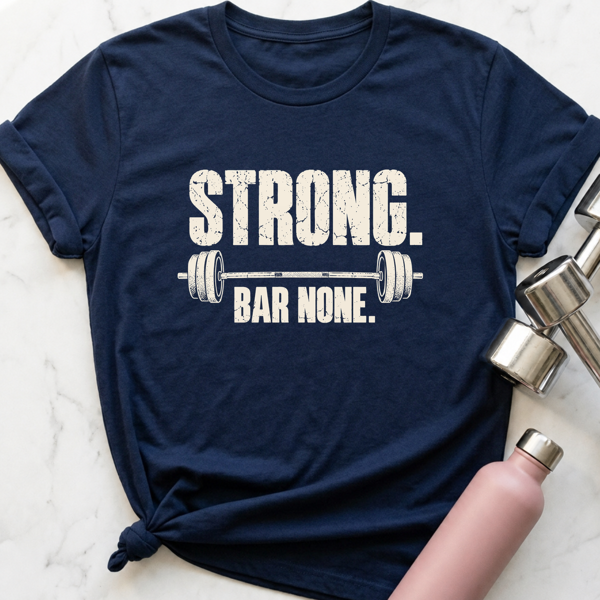Strong Bar None T-Shirt — Navy