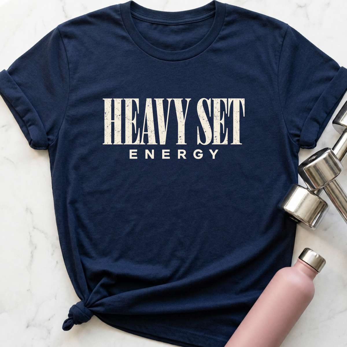Heavy Set Energy T-Shirt — Navy