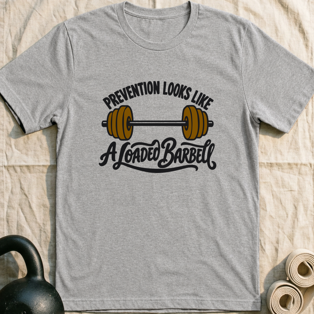 Prevention Looks Heavy T-Shirt — Athletic Heather