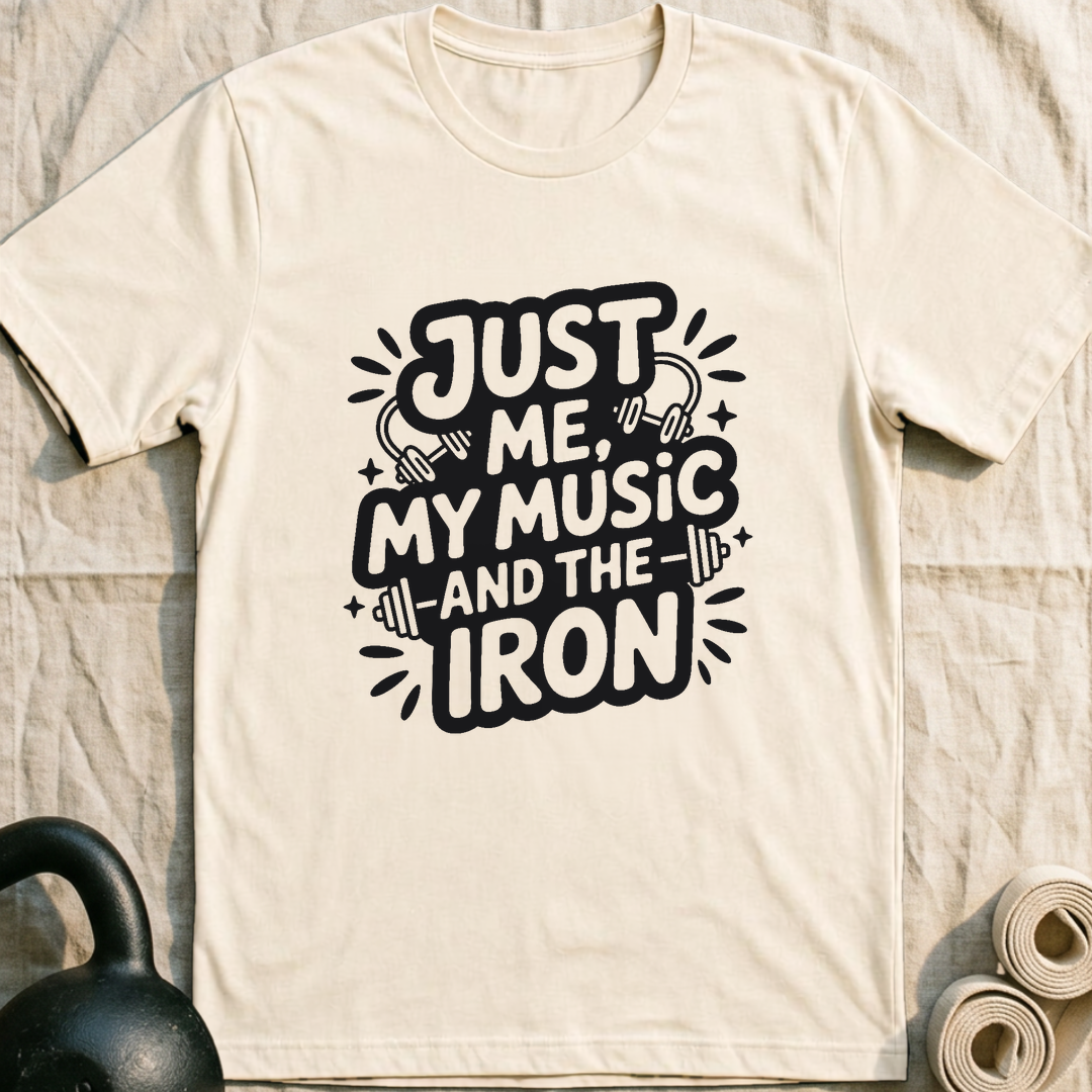 My Music And The Iron T-Shirt — Natural