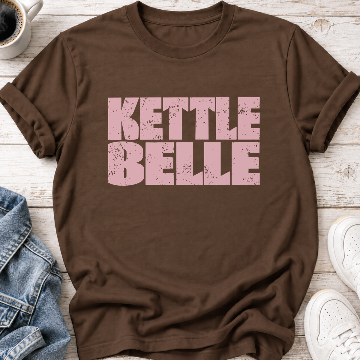 Kettle Belle T-Shirt — Heather Brown