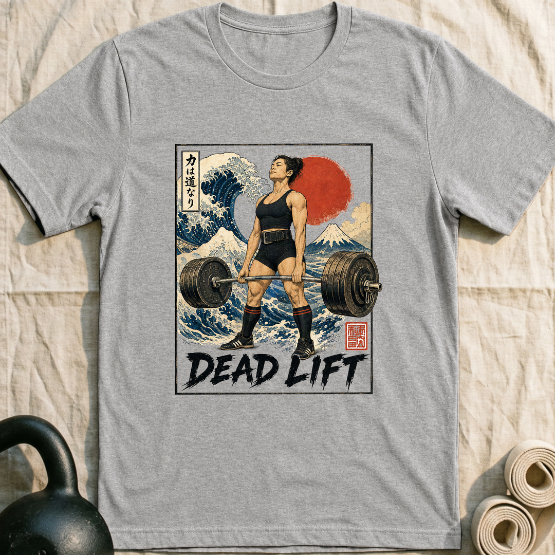 Dead Lift Wave T-Shirt — Athletic Heather