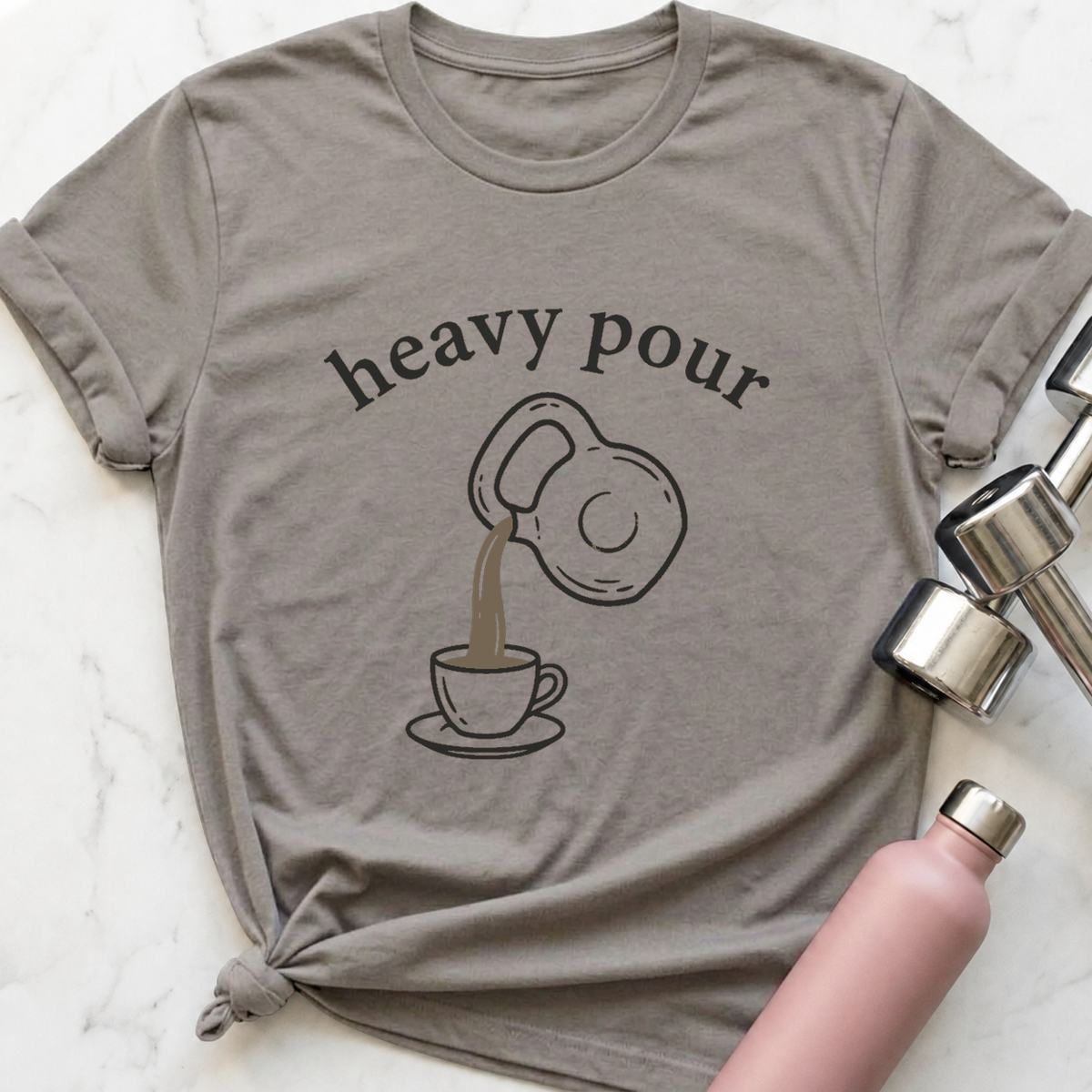 Heavy Pour T-Shirt — Athletic Heather