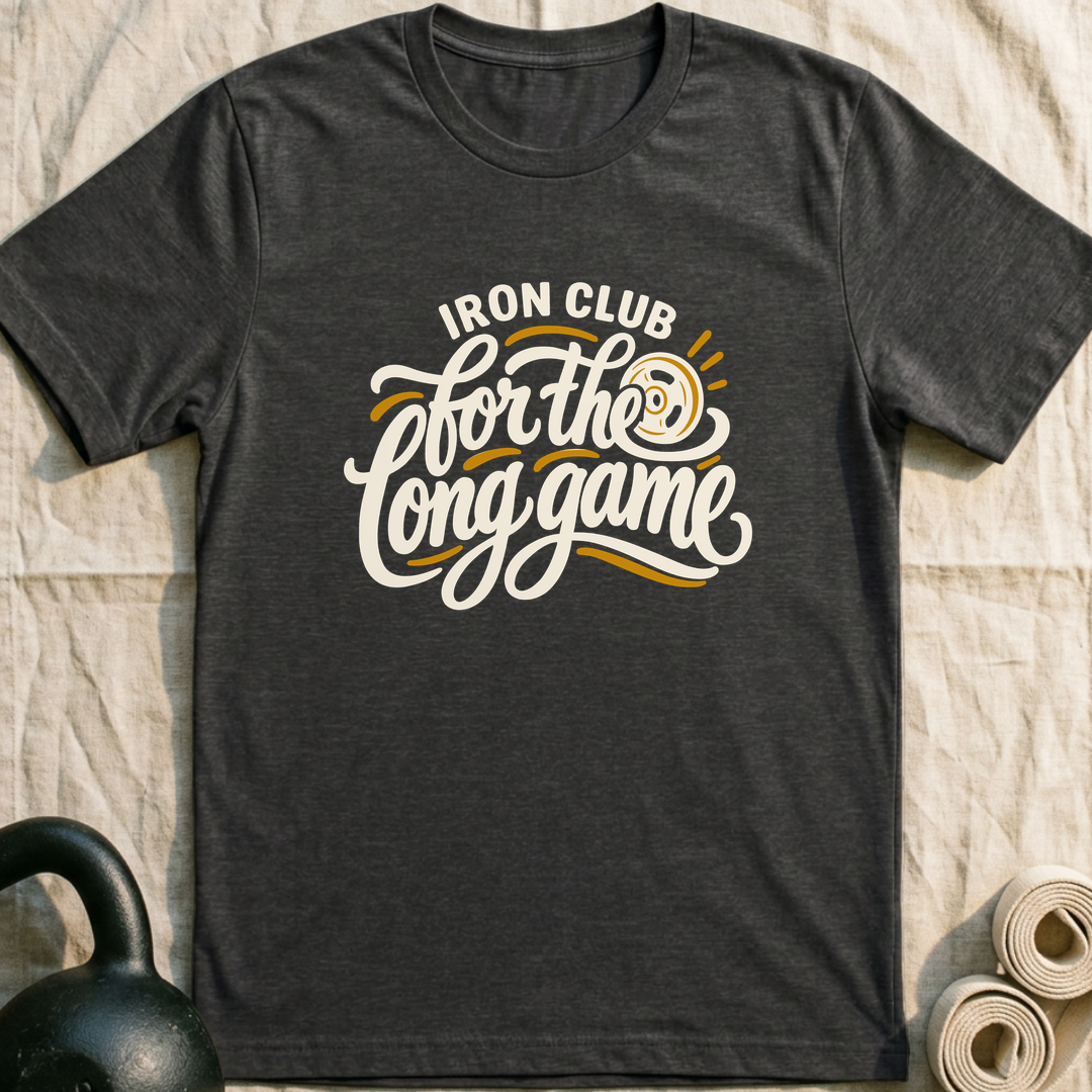 For The Long Game T-Shirt — Dark Grey Heather
