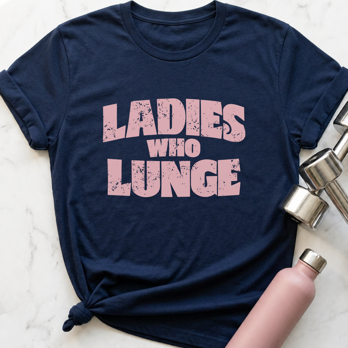 Ladies Who Lunge T-Shirt — Navy