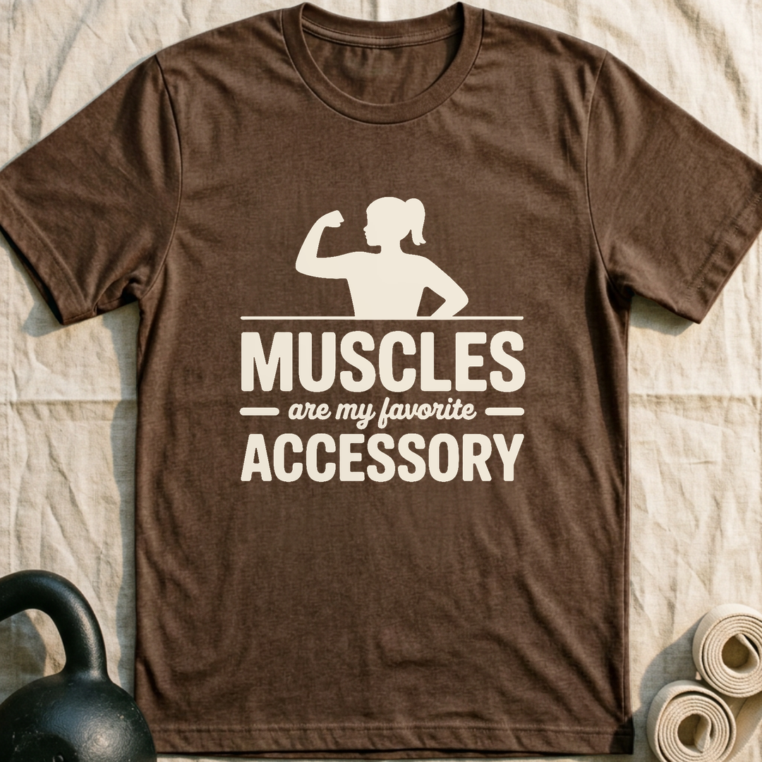 Favorite Accessory Flex T-Shirt — Heather Brown
