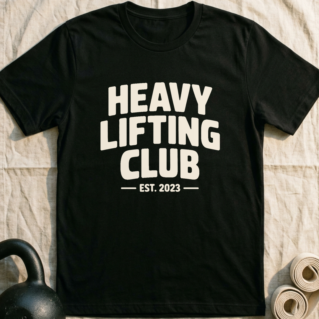 Heavy Lifting Club T-Shirt — Black