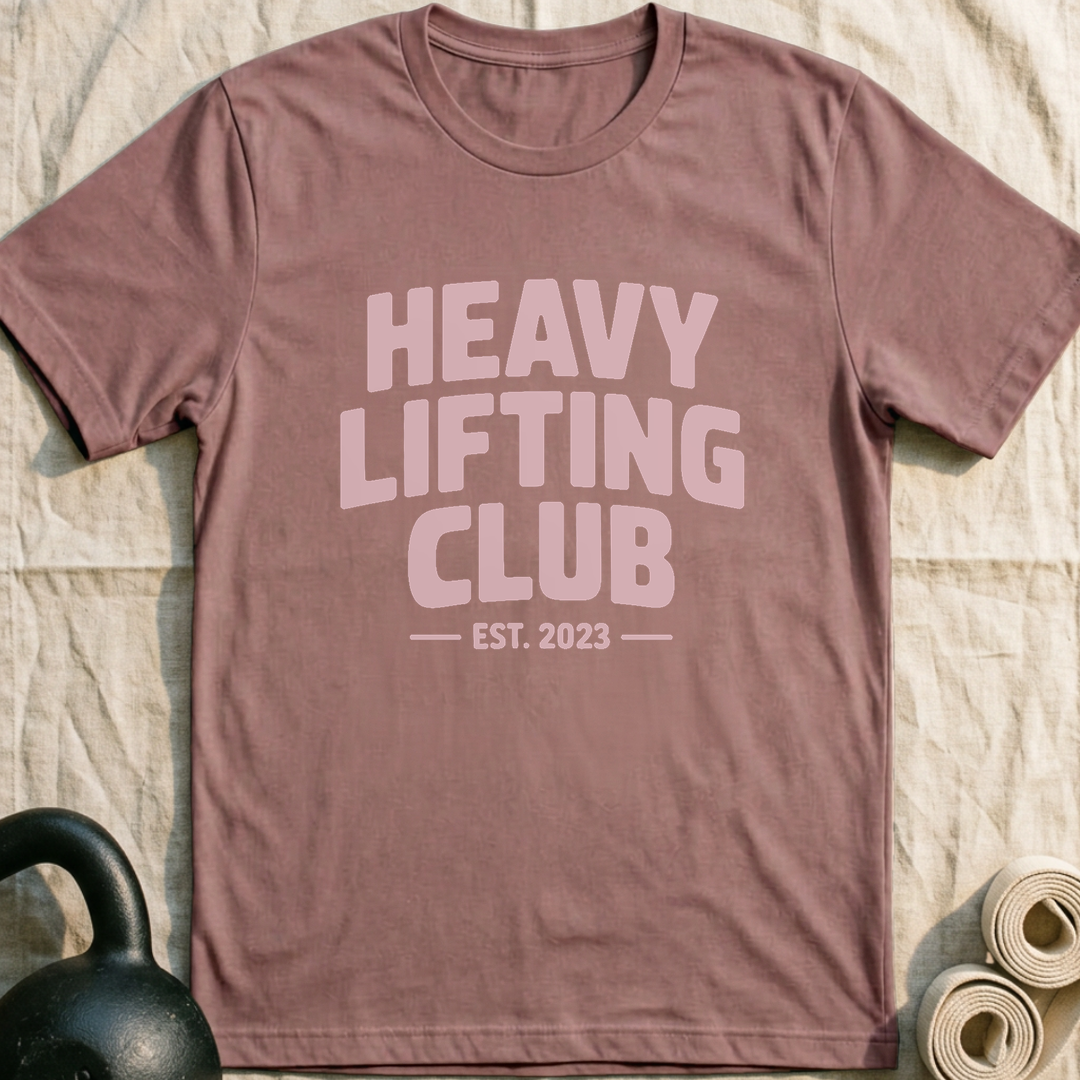Heavy Lifting Club T-Shirt — Mauve