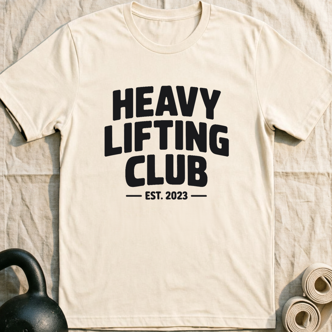 Heavy Lifting Club T-Shirt — Natural