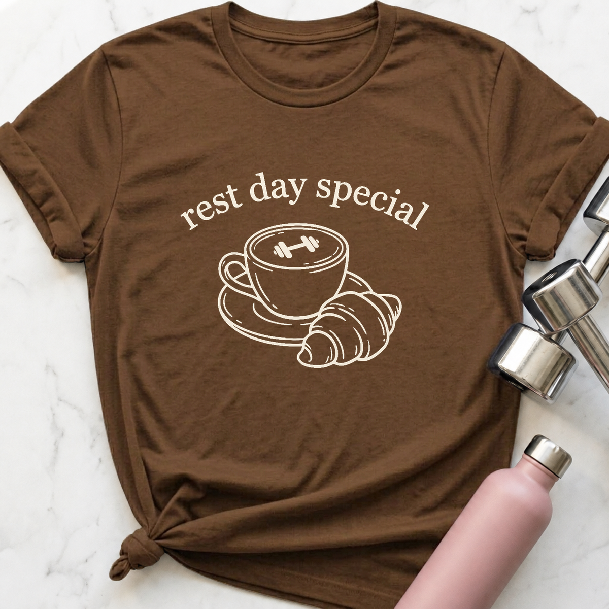 Rest Day Special T-Shirt — Heather Brown