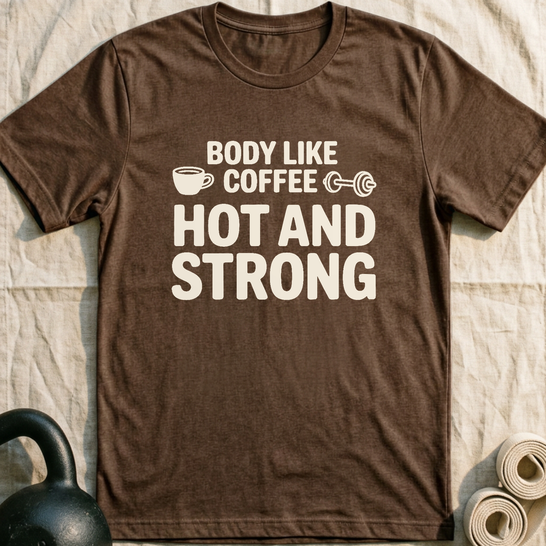 Body Like Coffee T-Shirt — Heather Brown