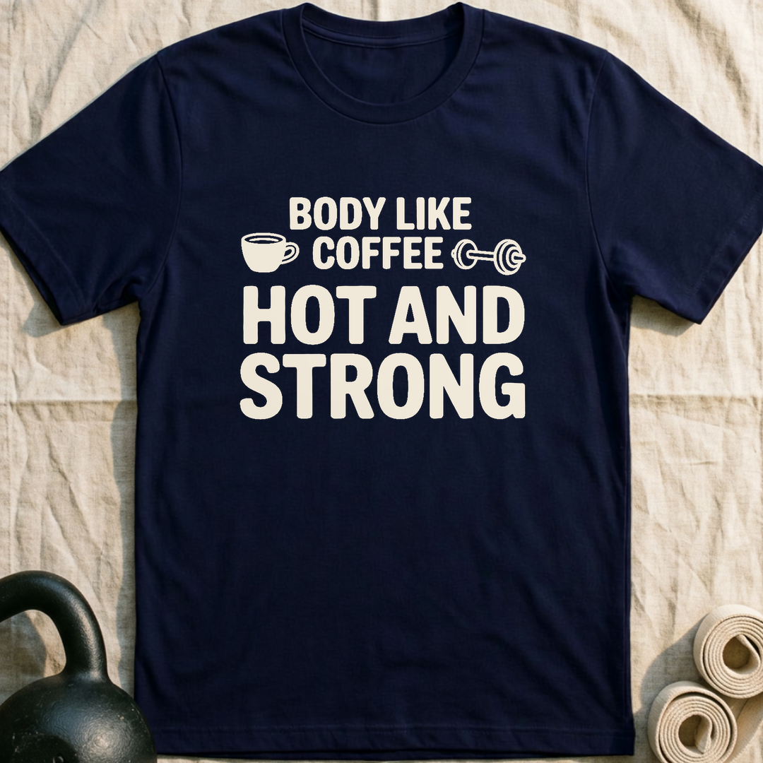 Body Like Coffee T-Shirt — Navy