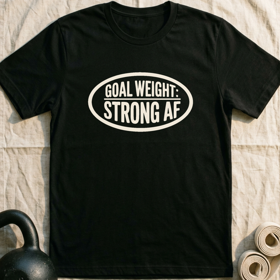 Goal Weight Plate T-Shirt — Black