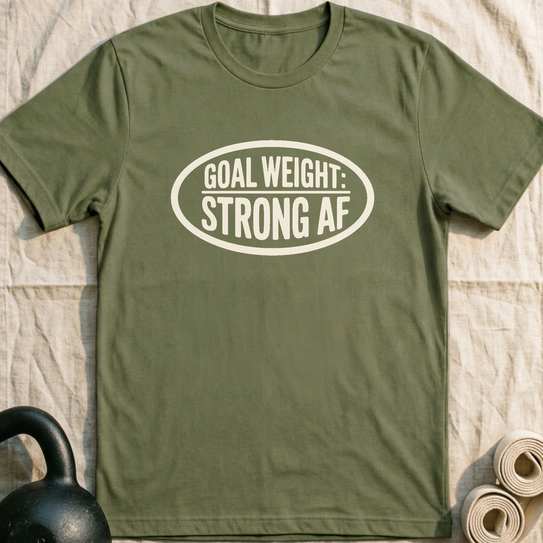Goal Weight Plate T-Shirt — Military Green
