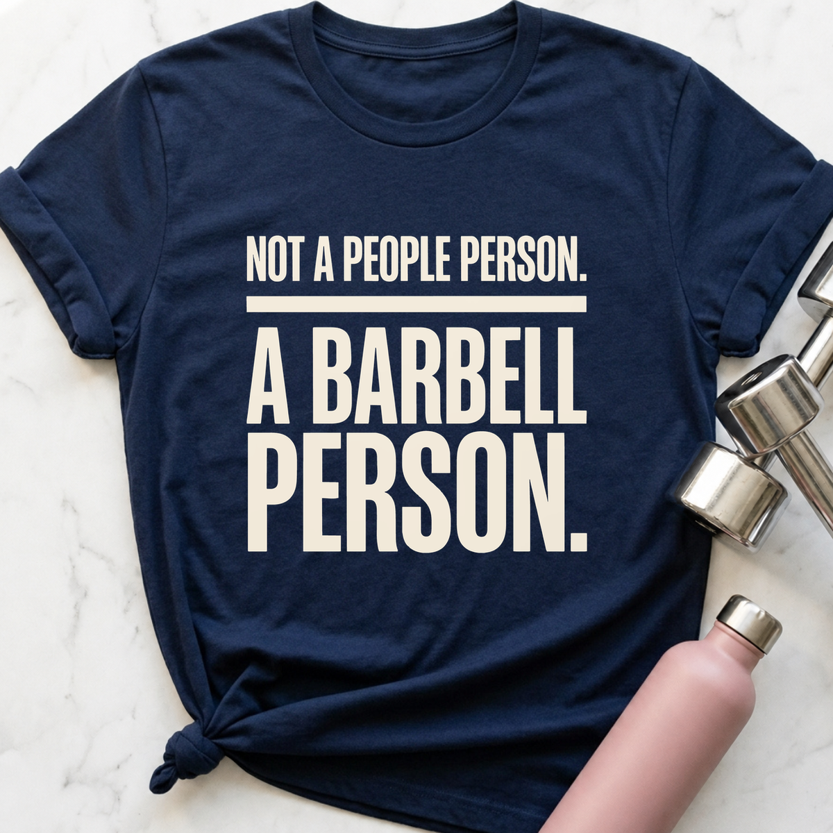 Not A People Person T-Shirt — Navy
